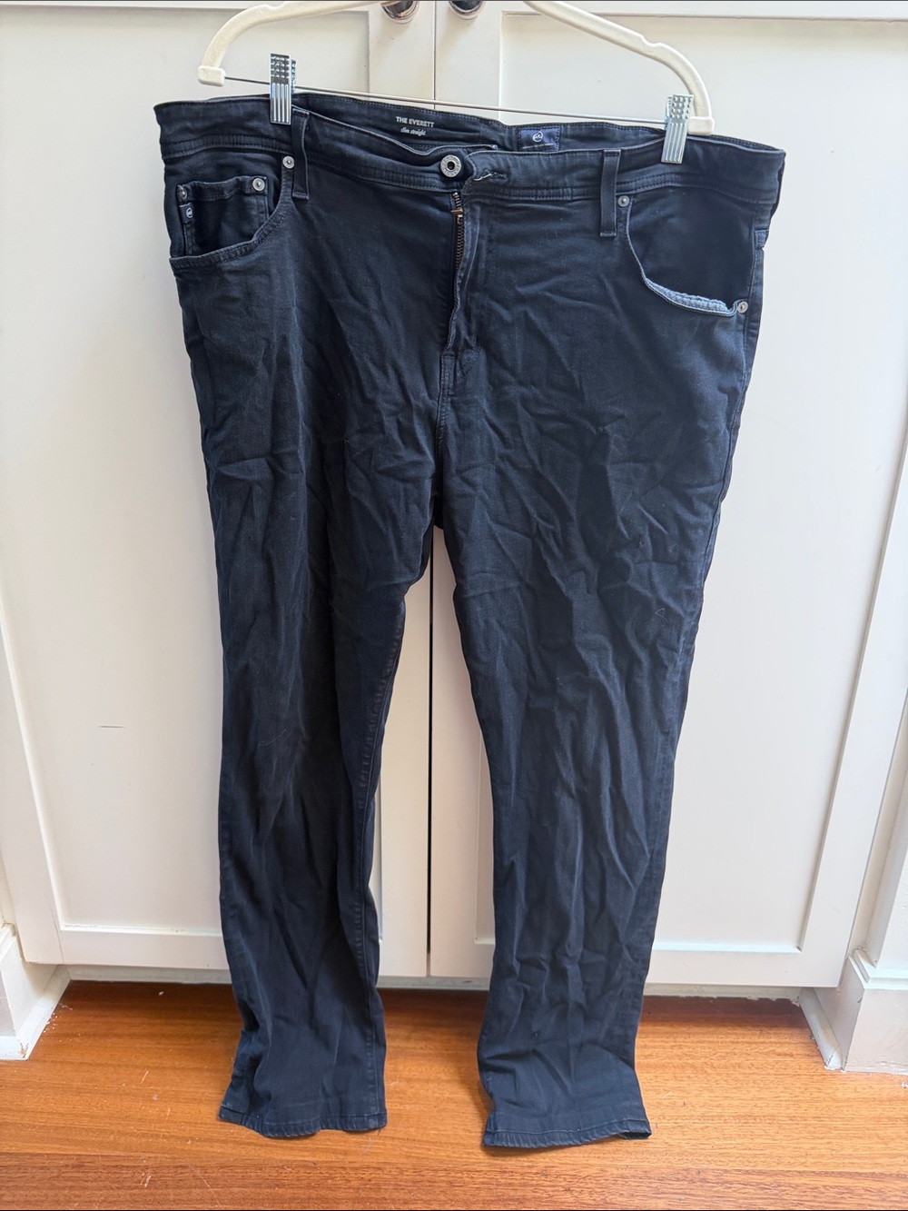 Ag Adriano Goldschmied Men's Dark Navy Straight Jeans